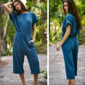 NWT - Free People Frankie One-Piece Jumpsuit in Blue XL